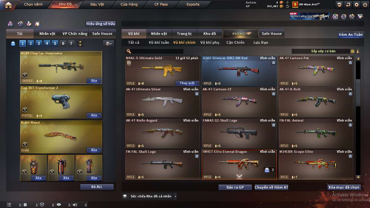 shop acc cf uy tin gia re